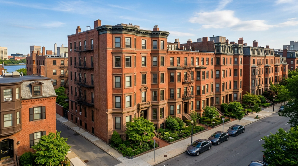 image of apartment buildings